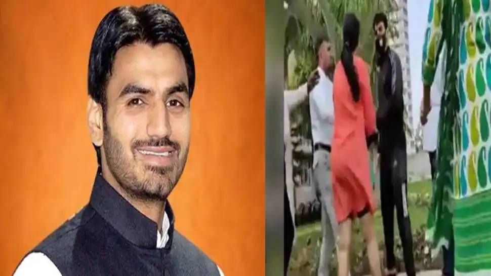 FIR against BJP leader in case of abusing a woman FIR against BJP leader