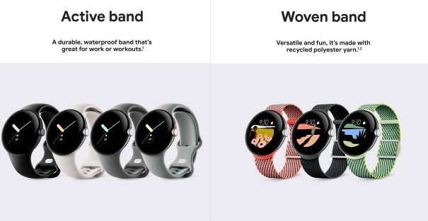 The Pixel Watch will be compatible with several band types